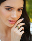 Twistie 2-way Green Enamel Gold Ring