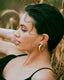 Helixa Black Enamel Gold Hoops