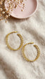 Gold Plated Spiral Hoops