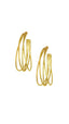 Gold Plated Verse Hoops
