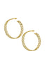 Gold Plated Spiral Hoops