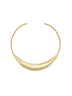 Aurelia White Enamel Gold Neckpiece