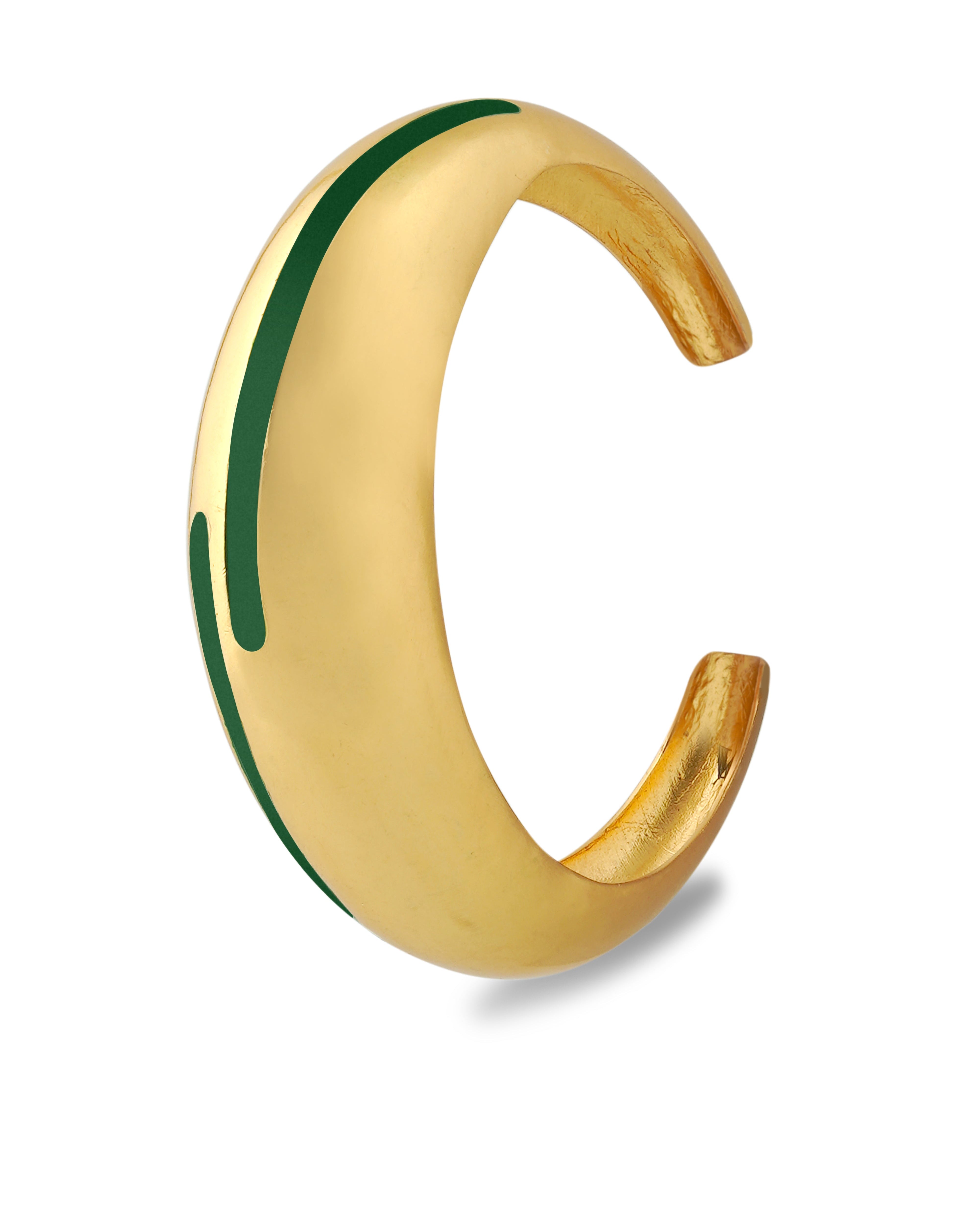 Circlet Green Enamel Bangle Secondary image