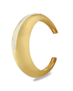 Circlet White Enamel Gold Bangle
