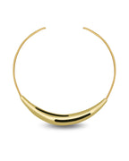 Aurelia Black Enamel Gold Neckpiece