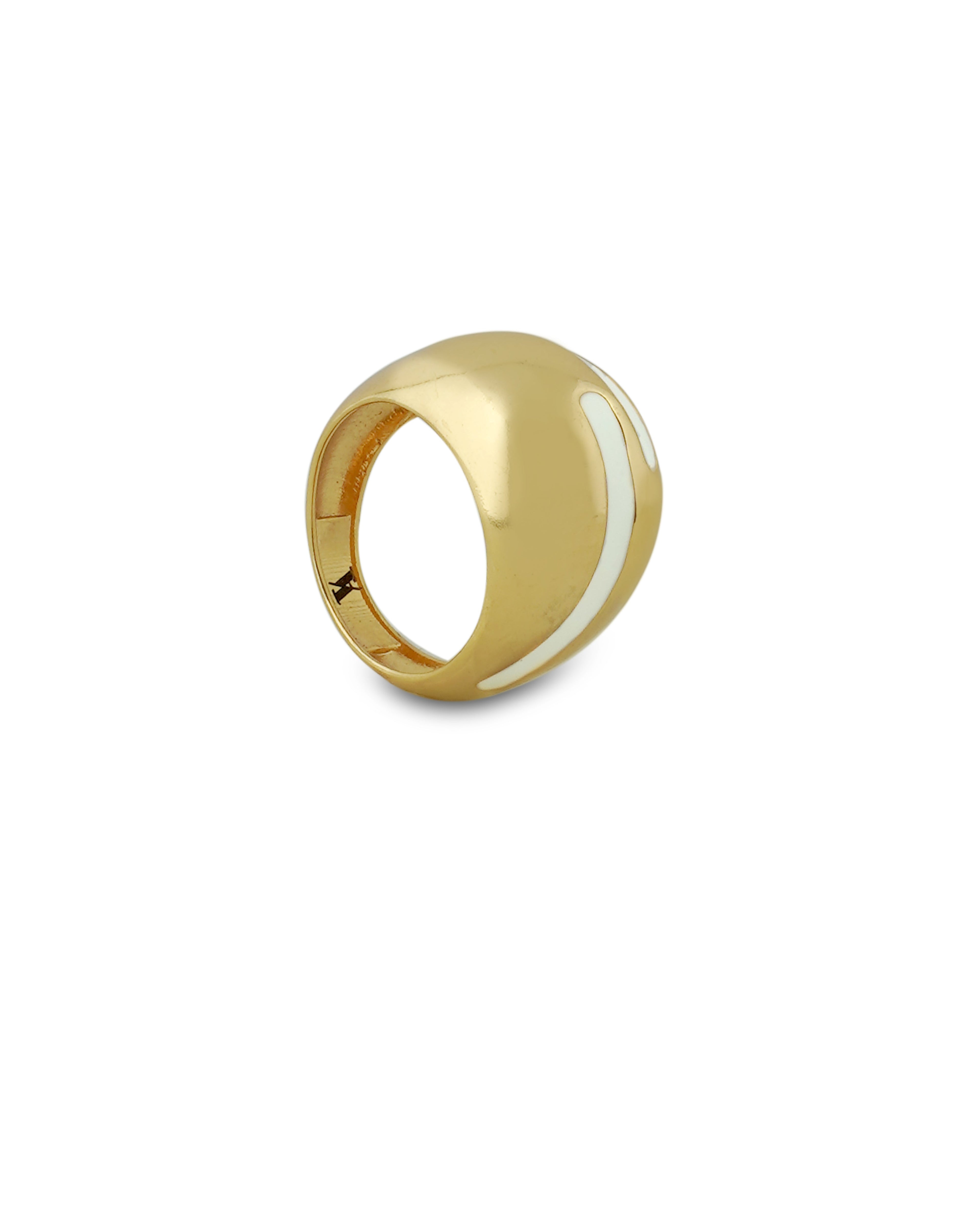 Pragya Jaiswal in Verdora White Enamel Ring