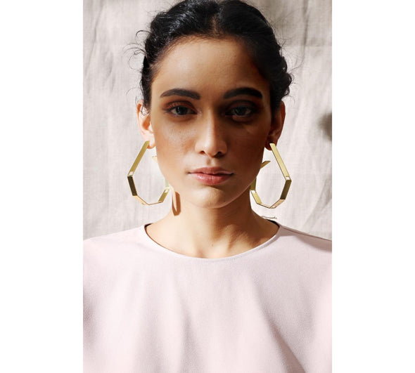 Disha Patani in Aureate Hoops