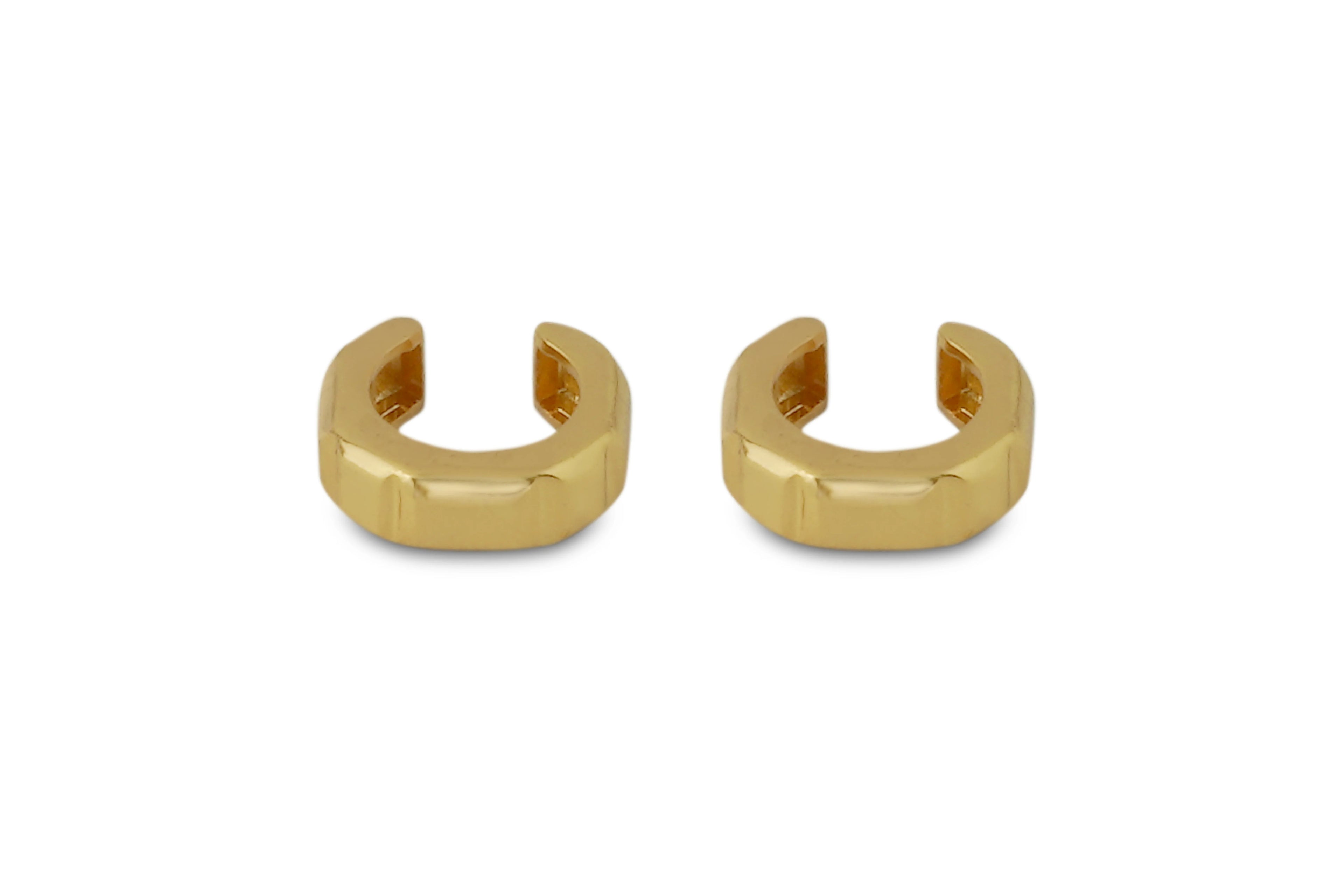 Varnika Arora Nova Gold Ear Cuffs featuring sleek, minimalist design with a polished gold finish for elegant ear jewelry.