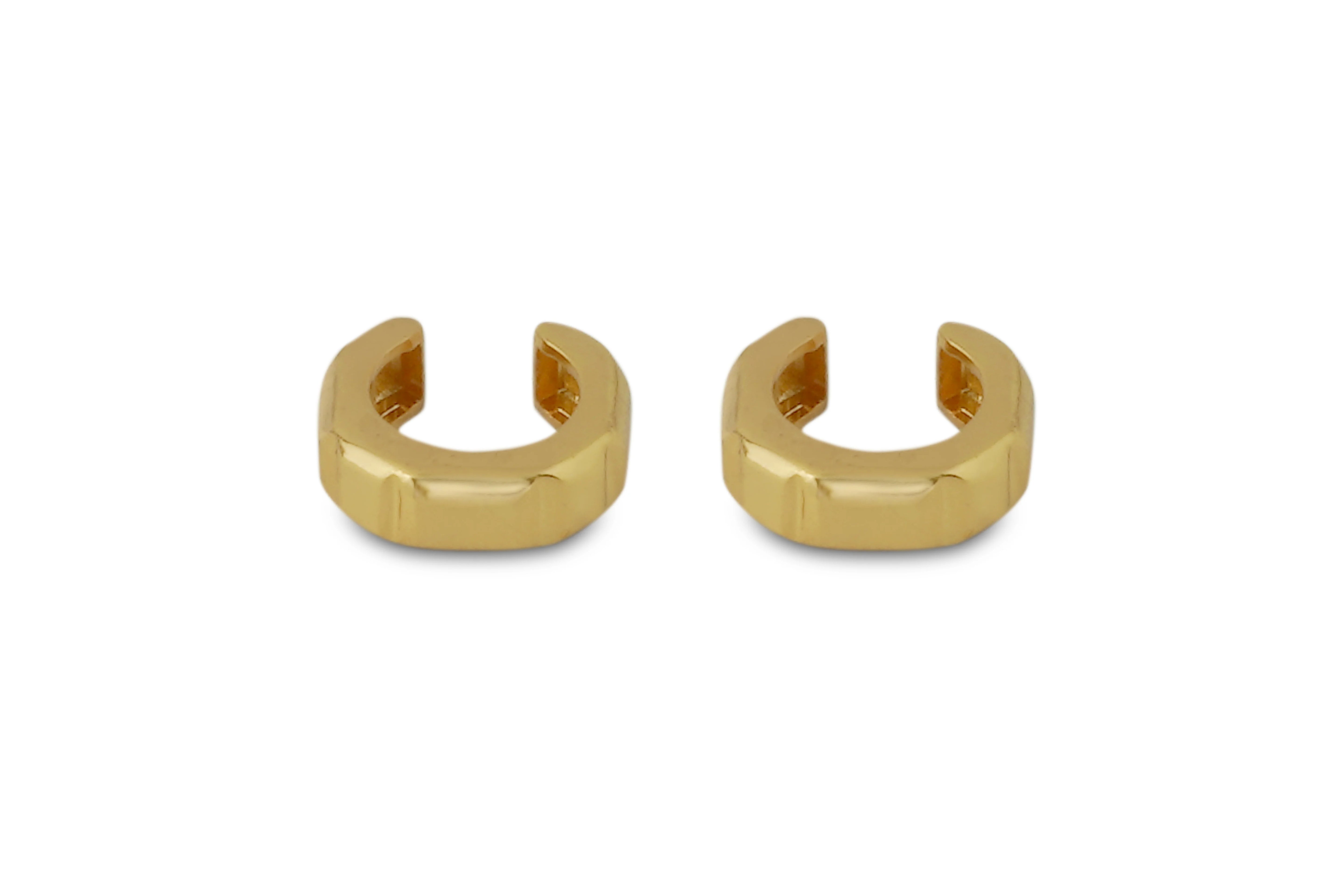 Varnika Arora Nova Gold Ear Cuffs featuring sleek, minimalist design with a polished gold finish for elegant ear jewelry. Main image