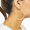 Gold Plated Frame Hoops