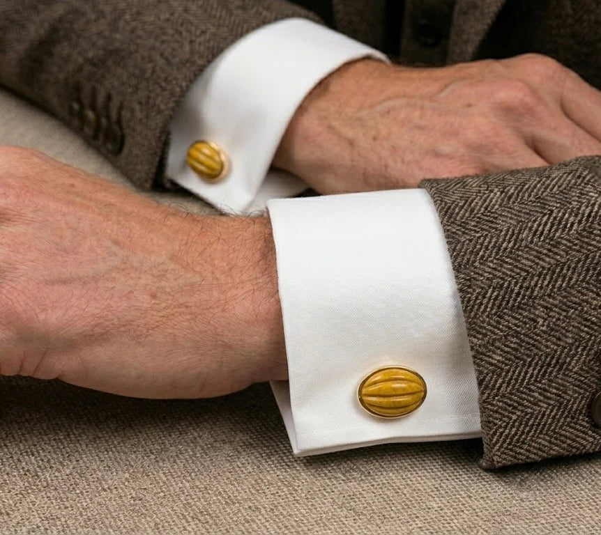 Yellow Aventurine Cufflinks Secondary image