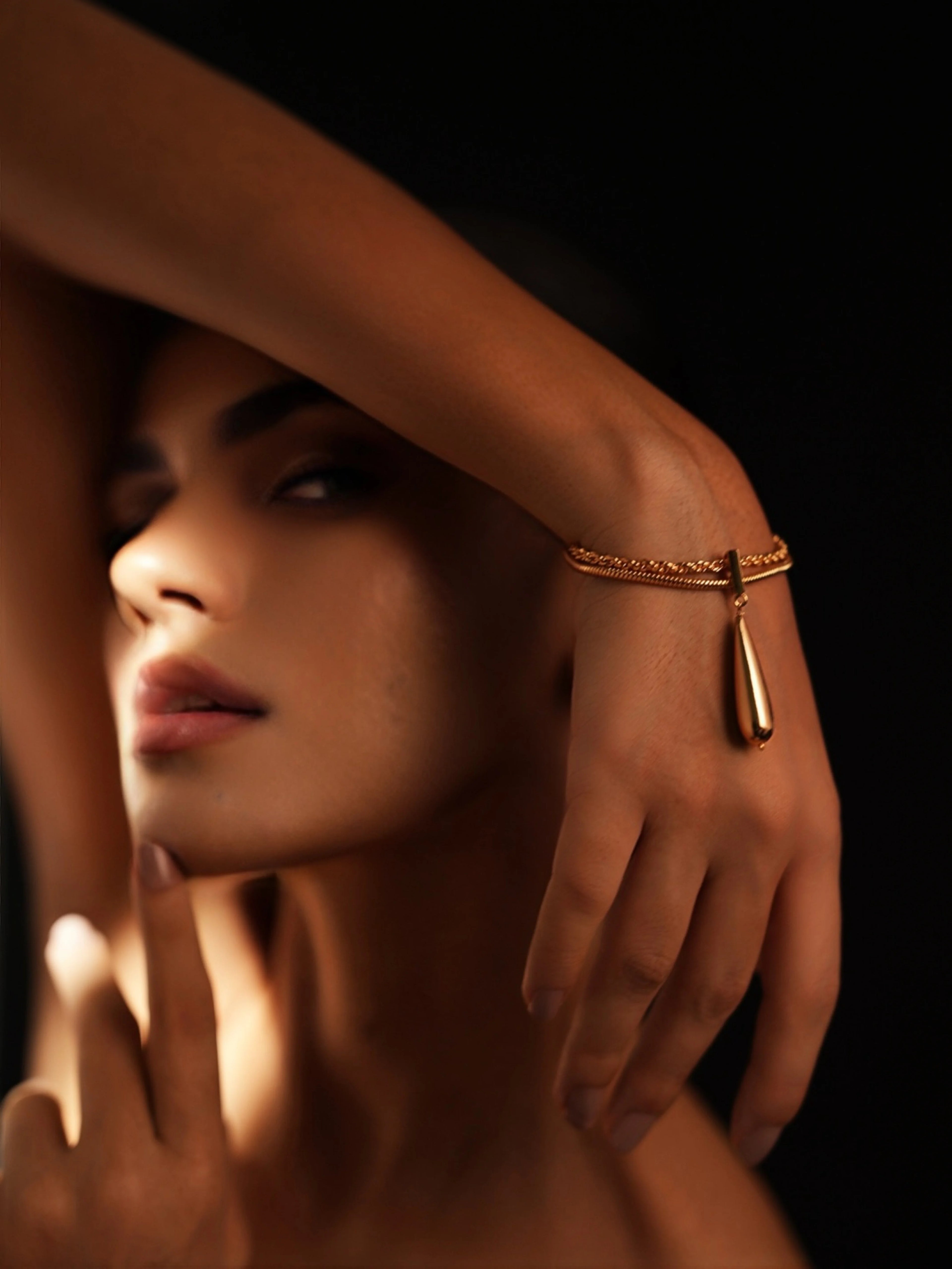 Varnika Arora Pure Motion bracelet featuring sleek, minimalist silver design with intricate patterns and a polished finish.