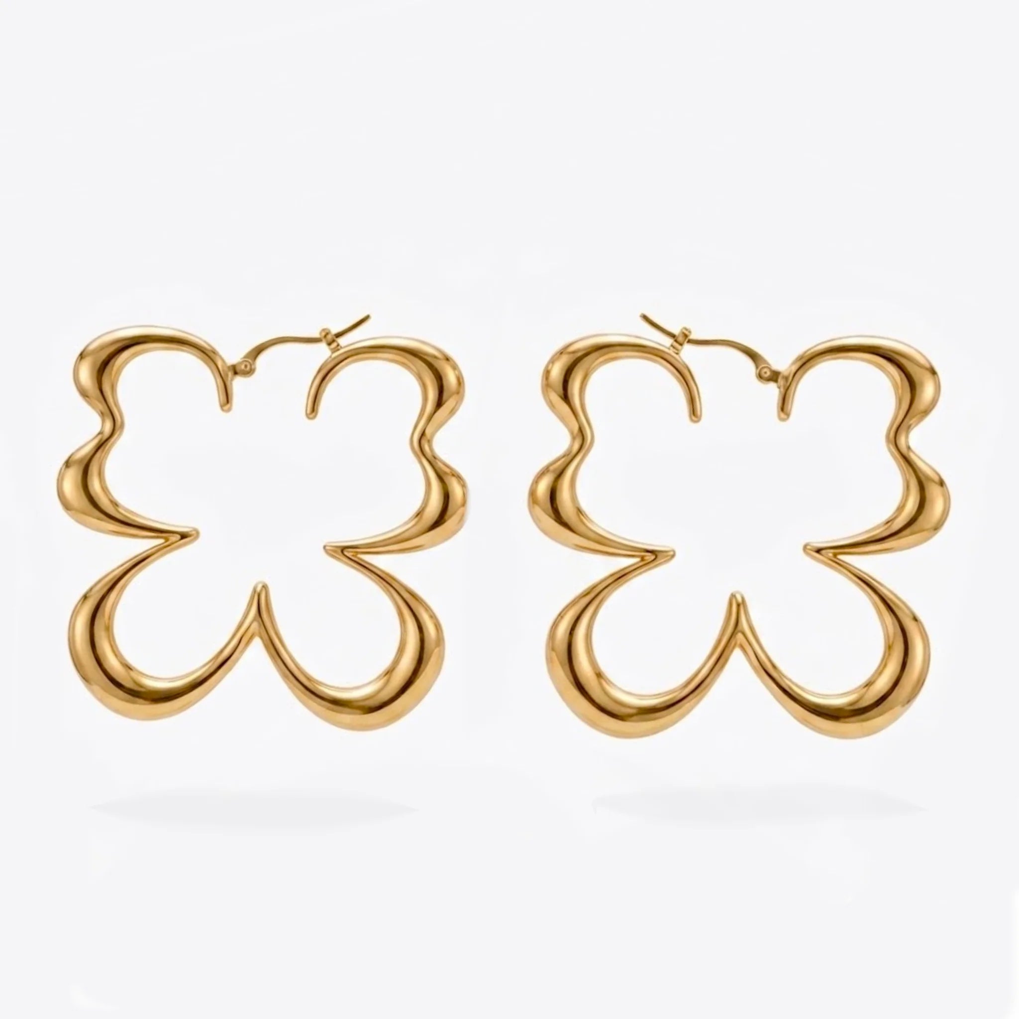 Gilded Flutter Hoops Secondary image