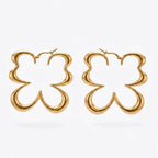 Gilded Flutter Hoops by Varnika Arora featuring delicate gold-tone design and intricate fluttering details