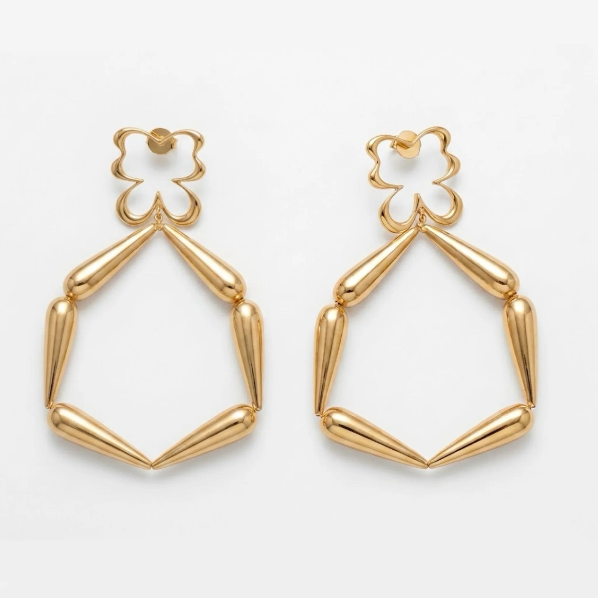 Varnika Arora Pulse Hoop jewelry with intricate design, showcasing a stylish hoop earring on a neutral background.