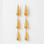 Varnika Arora Dewdrift Tier Drop earrings featuring layered gold-toned metal drops with intricate design details.