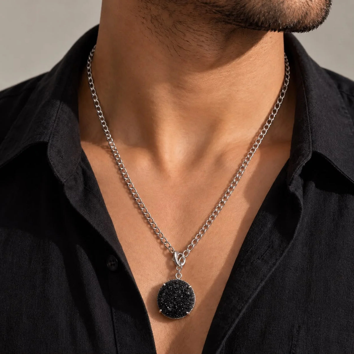 Druzy Midnight Chain