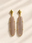 Peach Moonstone Earrings