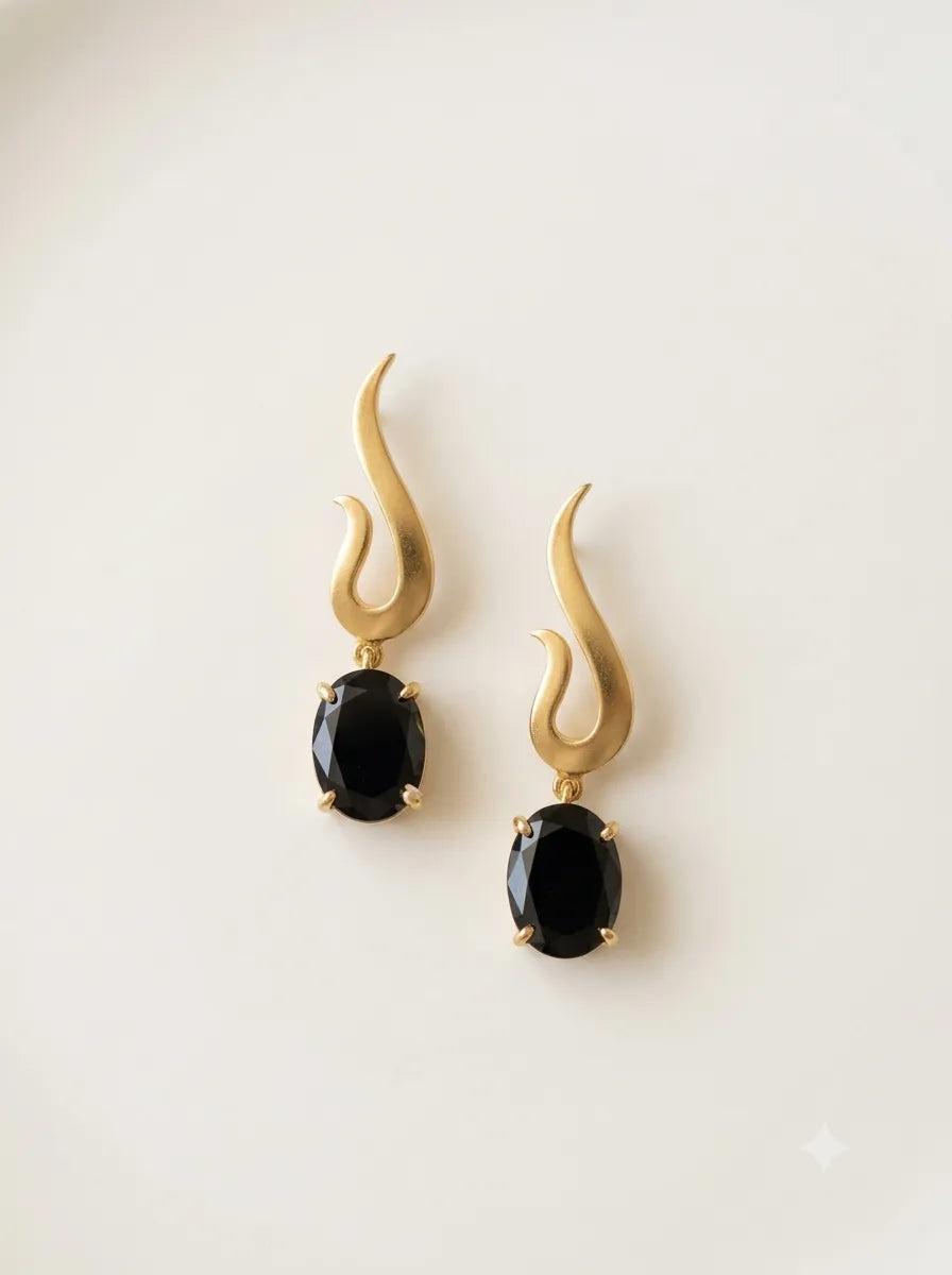 Black Onyx Earrings