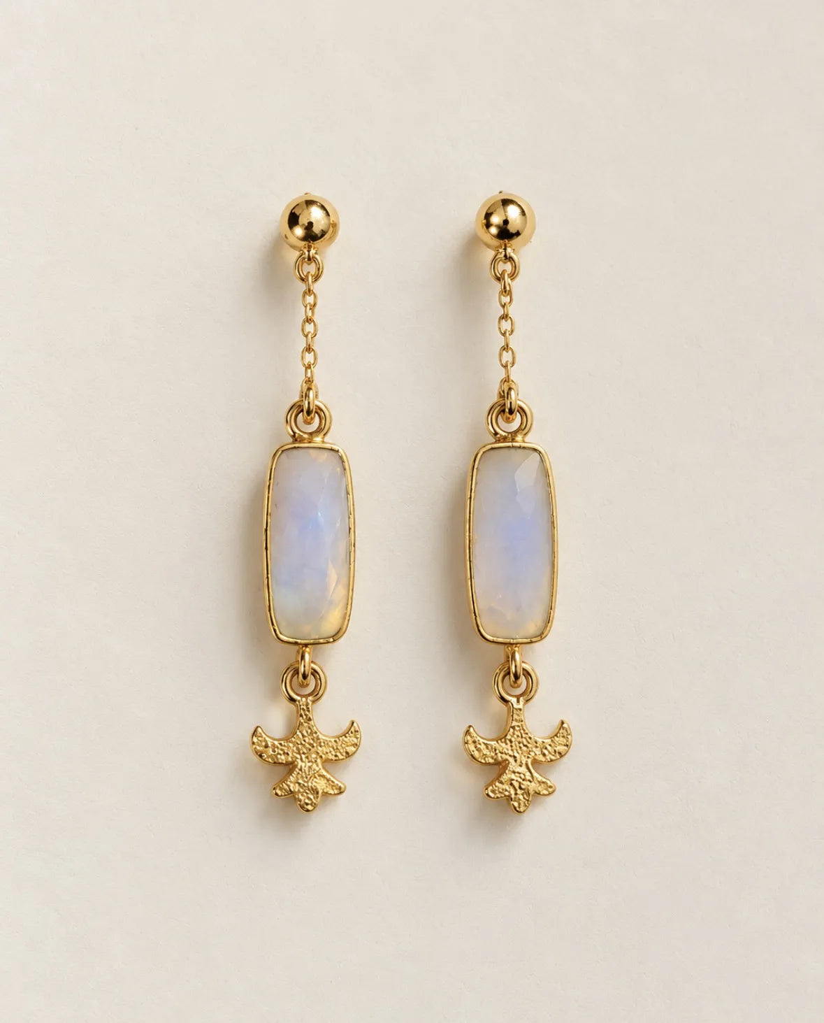 Lunar Moonstone Earrings