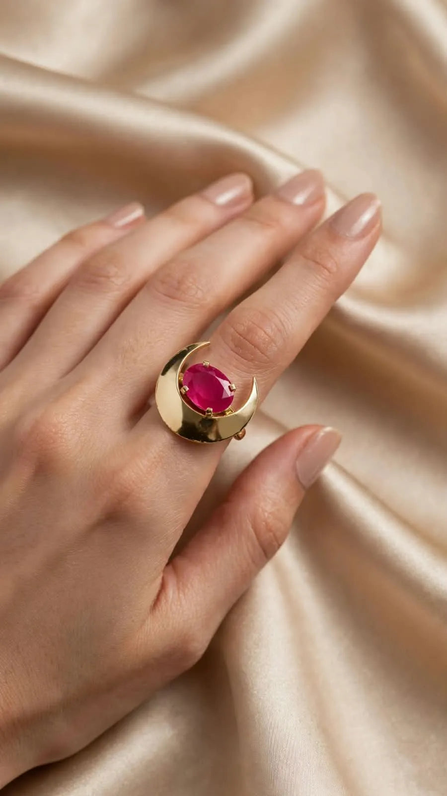 Pink Onyx Ring