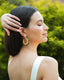 Devine Green Enamel Gold Earrings