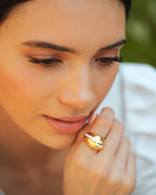 Pragya Jaiswal in Verdora White Enamel Ring