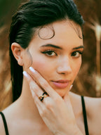 Sara Ali Khan in Twistie 2-way Black Enamel Ring