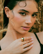 Sonakshi Sinha in Verdora Black Enamel Ring