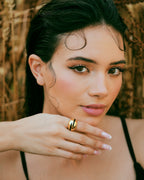 Sonakshi Sinha in Verdora Black Enamel Ring