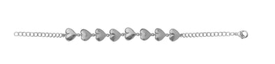 Hearty Silver Bracelet