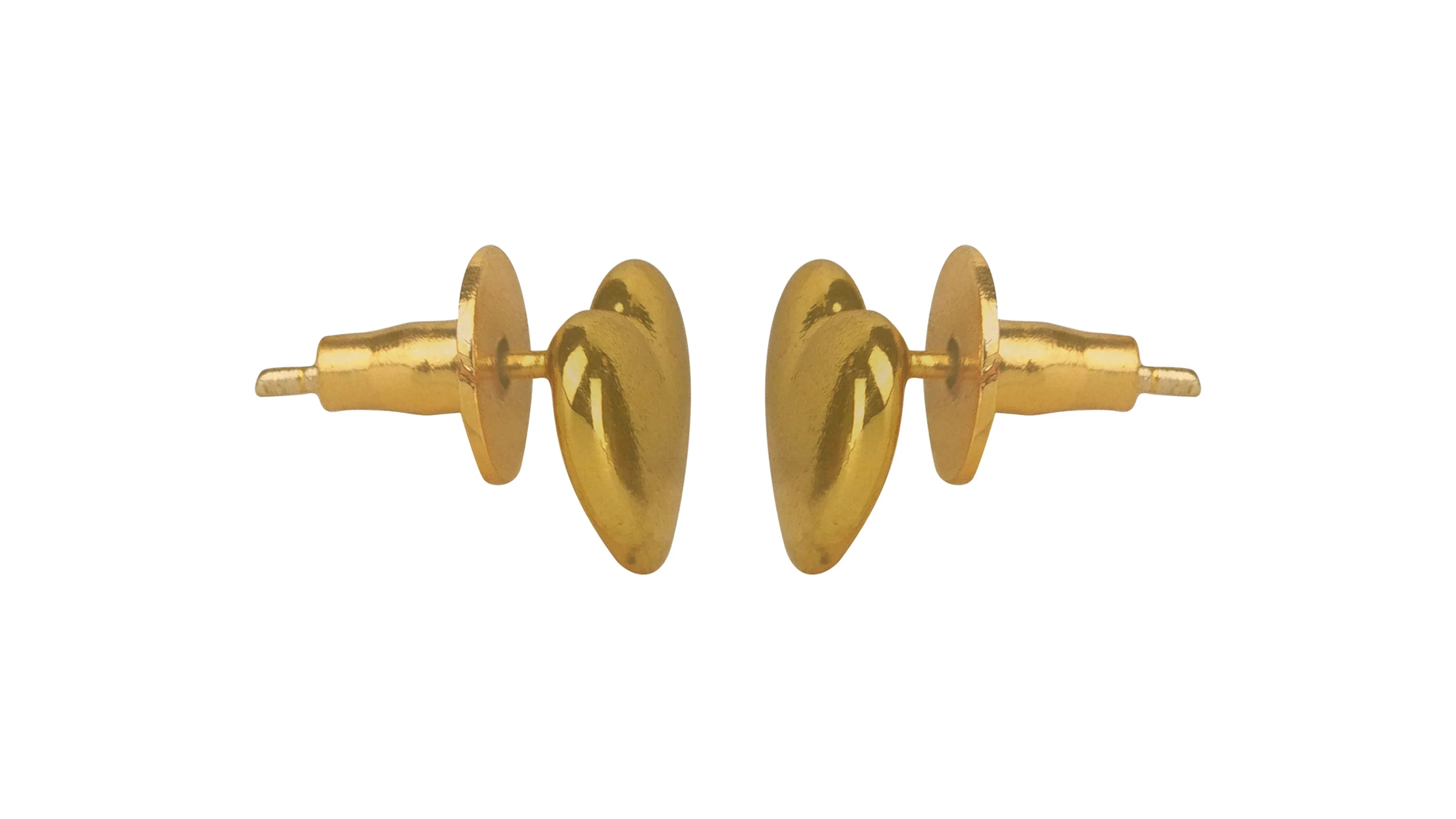Hearty Gold Studs Secondary image