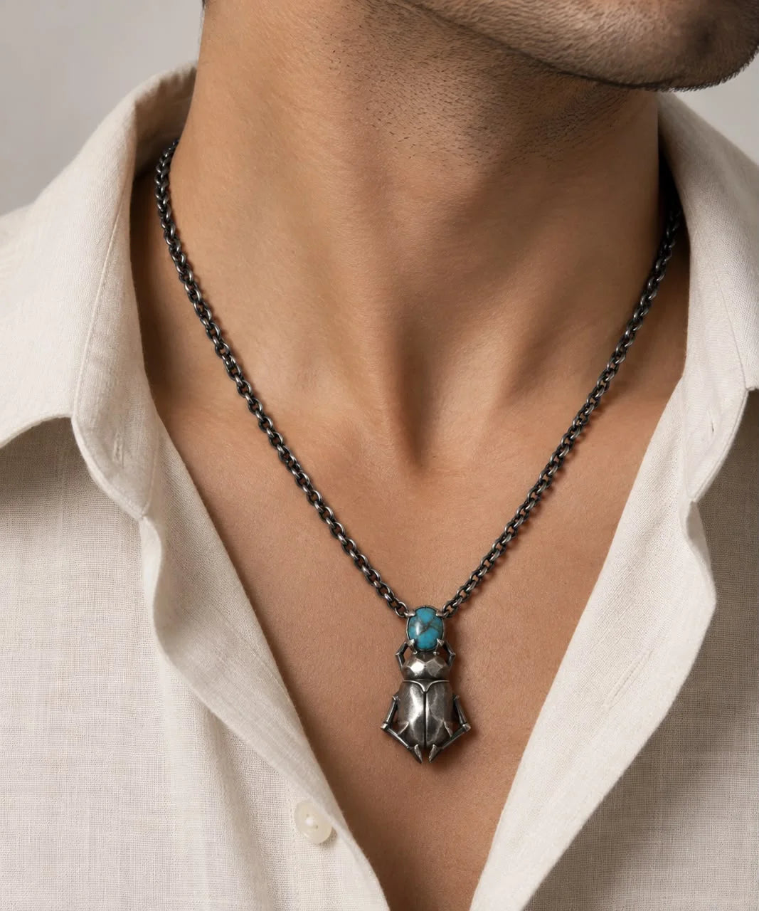 Turquoise Stone Chain Secondary image