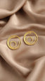 Gold Plated Whirl Hoops