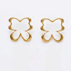 Varnika Arora Flutter studs with intricate design, gold-tone metal, and small sparkling embellishments, perfect for elegant wear