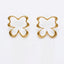Varnika Arora Flutter studs with intricate design, gold-tone metal, and small sparkling embellishments, perfect for elegant wear