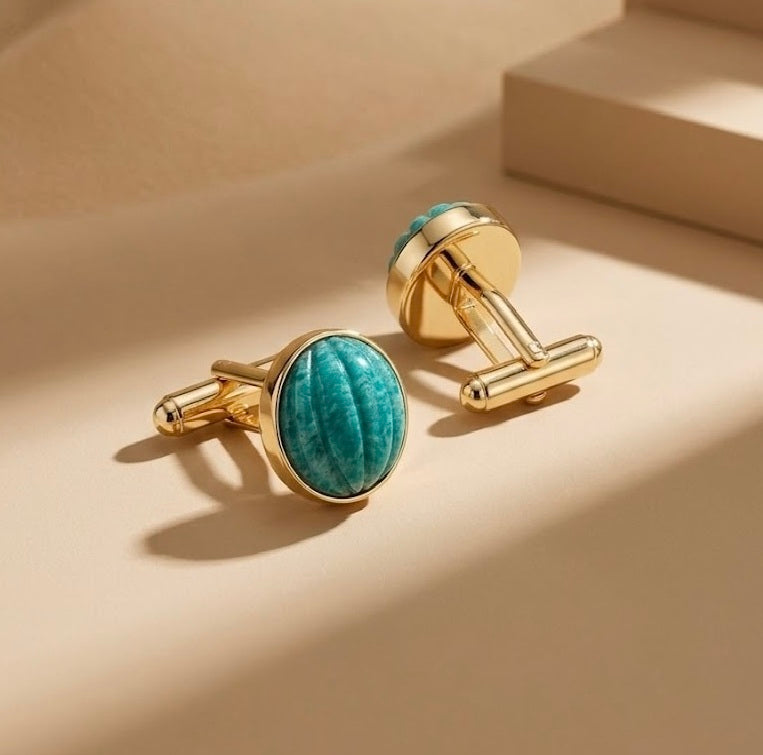 Amazonite Cufflinks