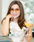 Sonam Babani in Silver Funnel Choker