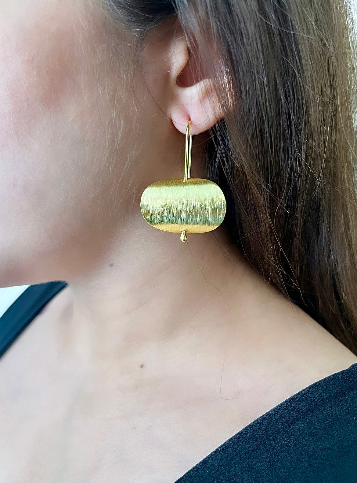 Gold Plated Tuba Earrings Main image