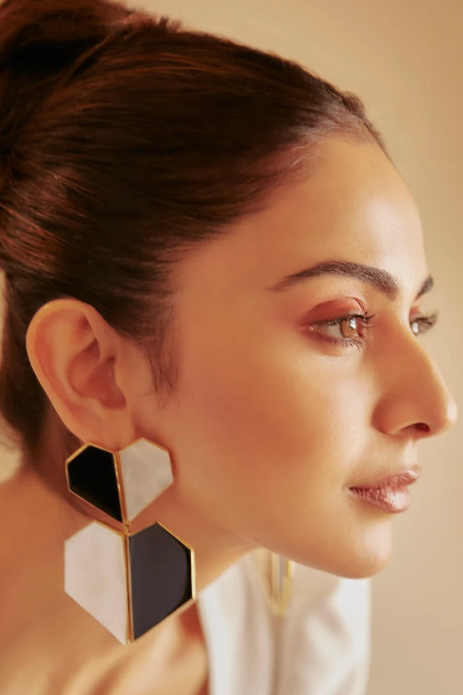 Rakulpreet in Chrome Earrings