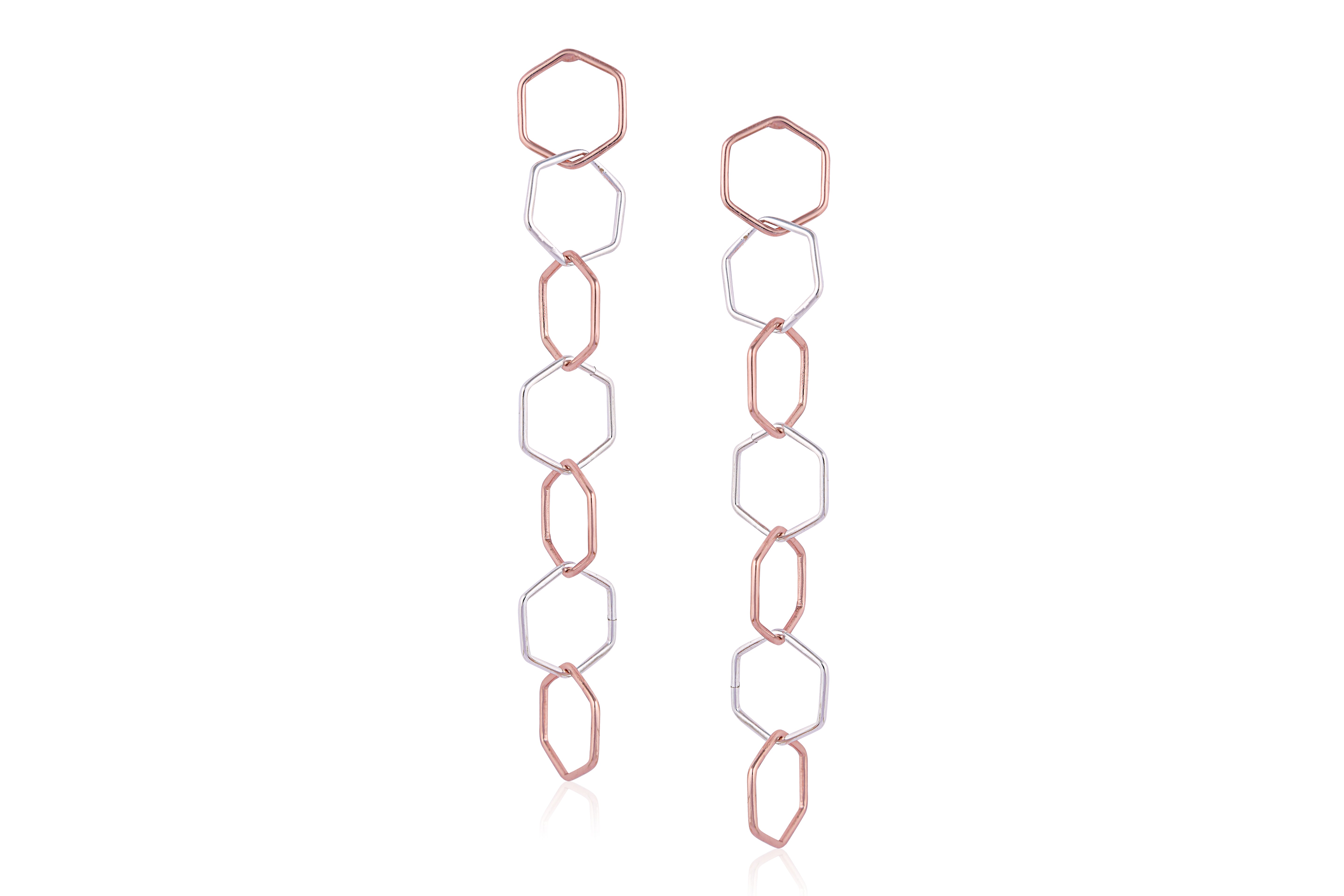 Shraddha Kapoor in Maze Earrings - Gold & Rose Gold Secondary image