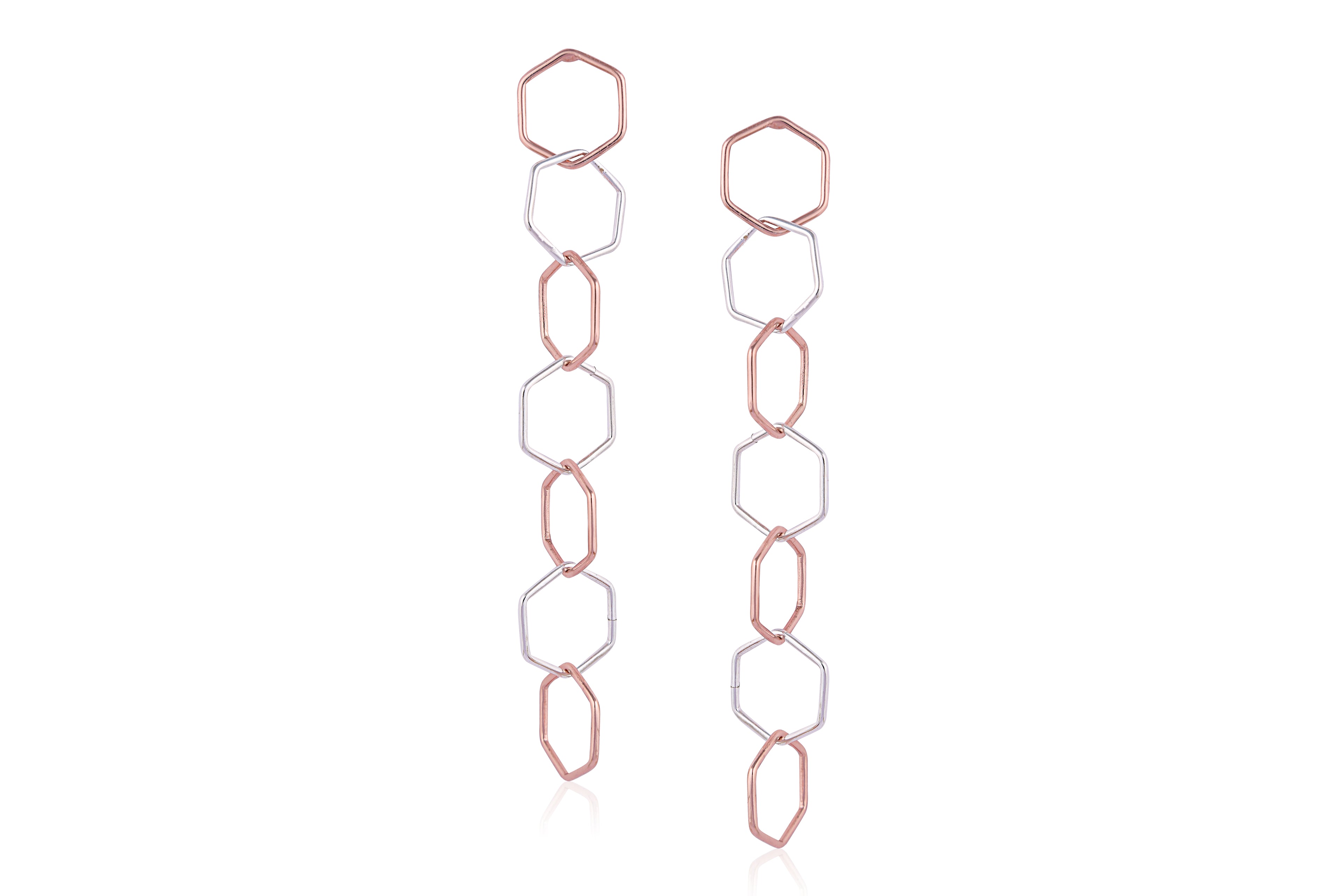 Shraddha Kapoor in Maze Earrings - Gold & Rose Gold