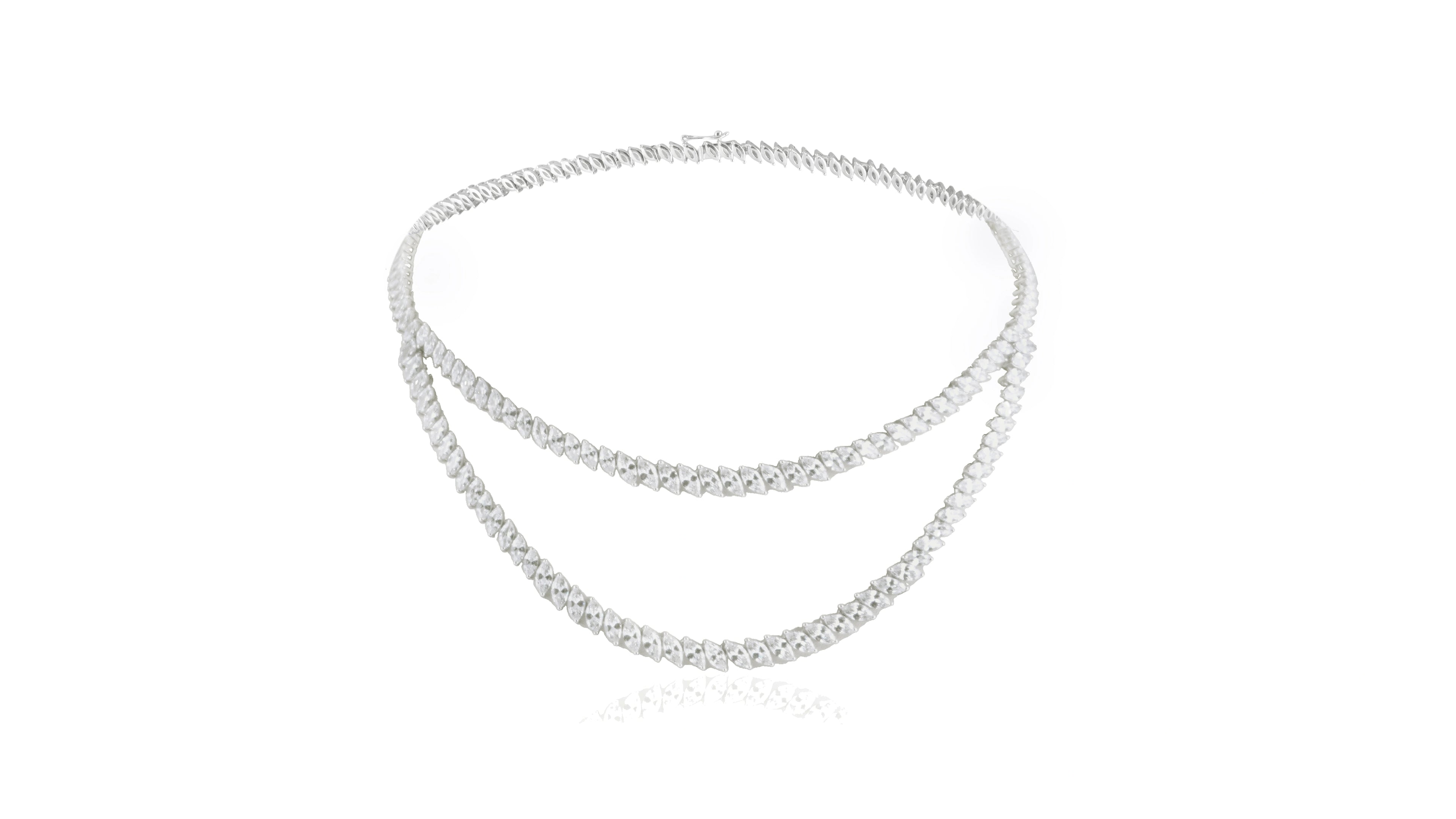 Sara Kukreja in Celestial CZ Necklace