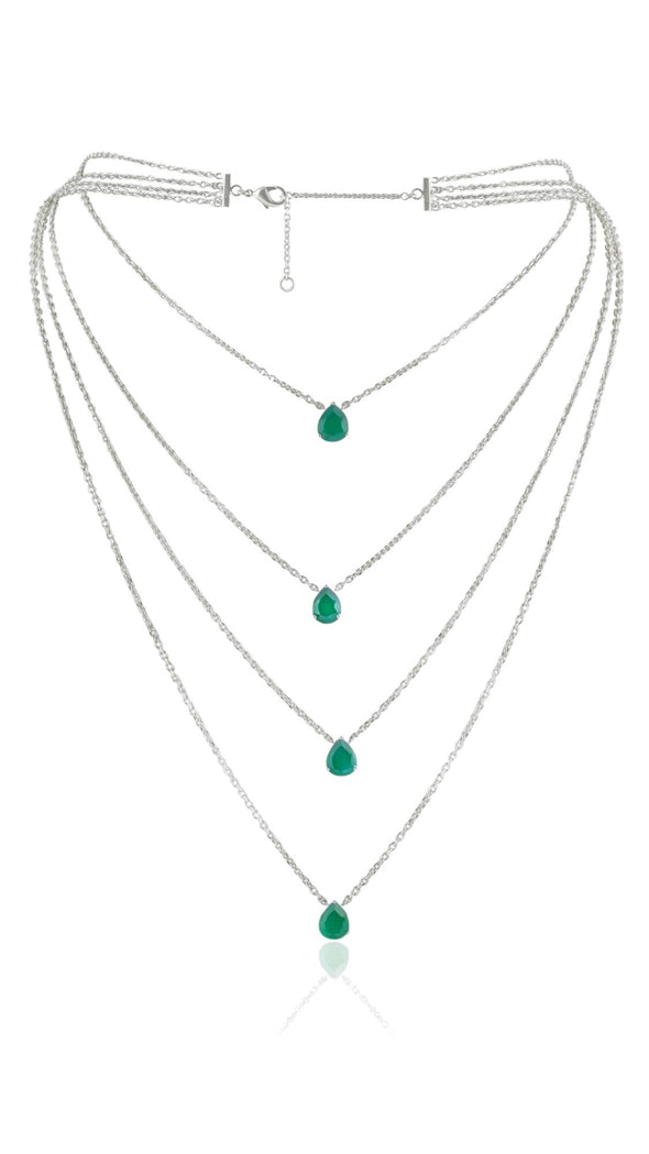 Waves of Promise Emerald Necklace