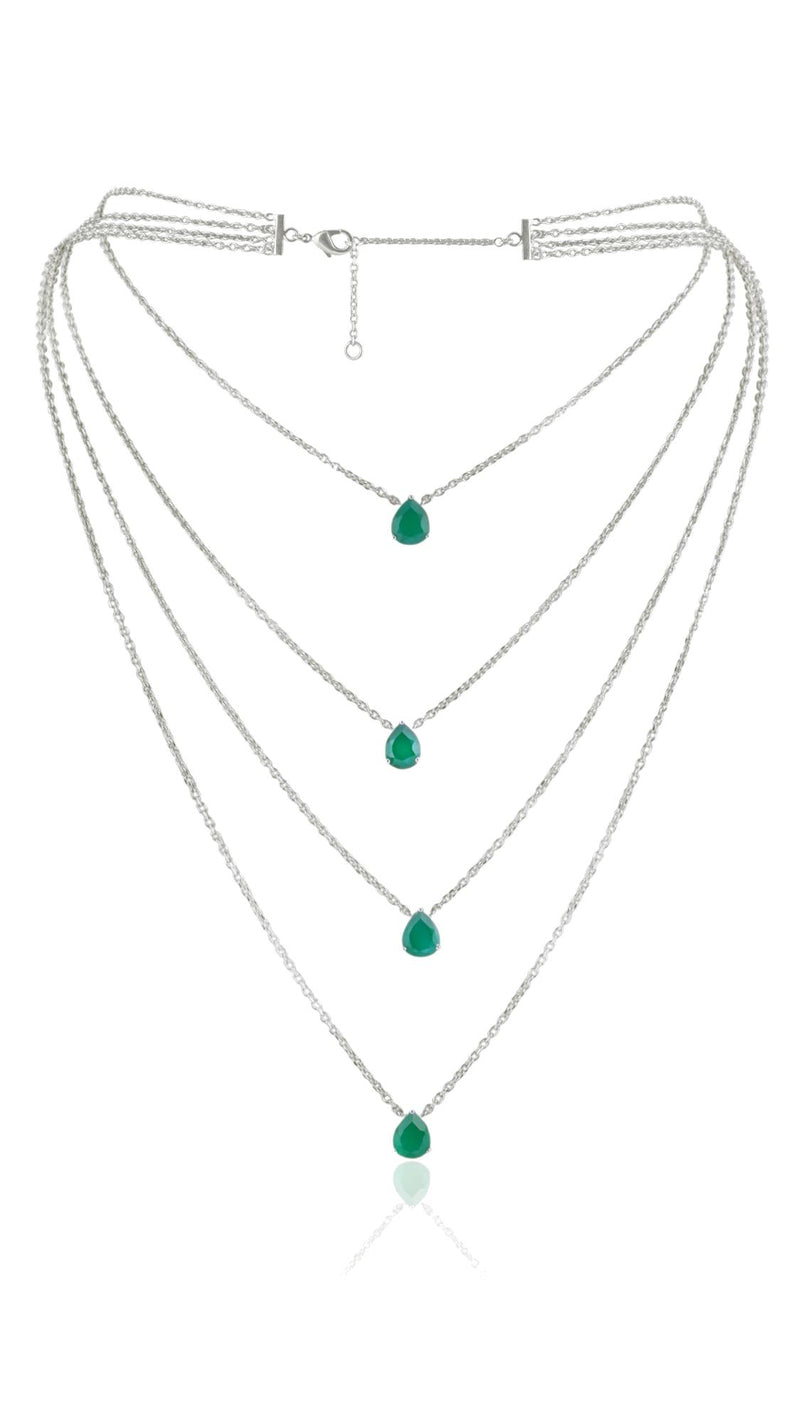 Waves of Promise Emerald Necklace