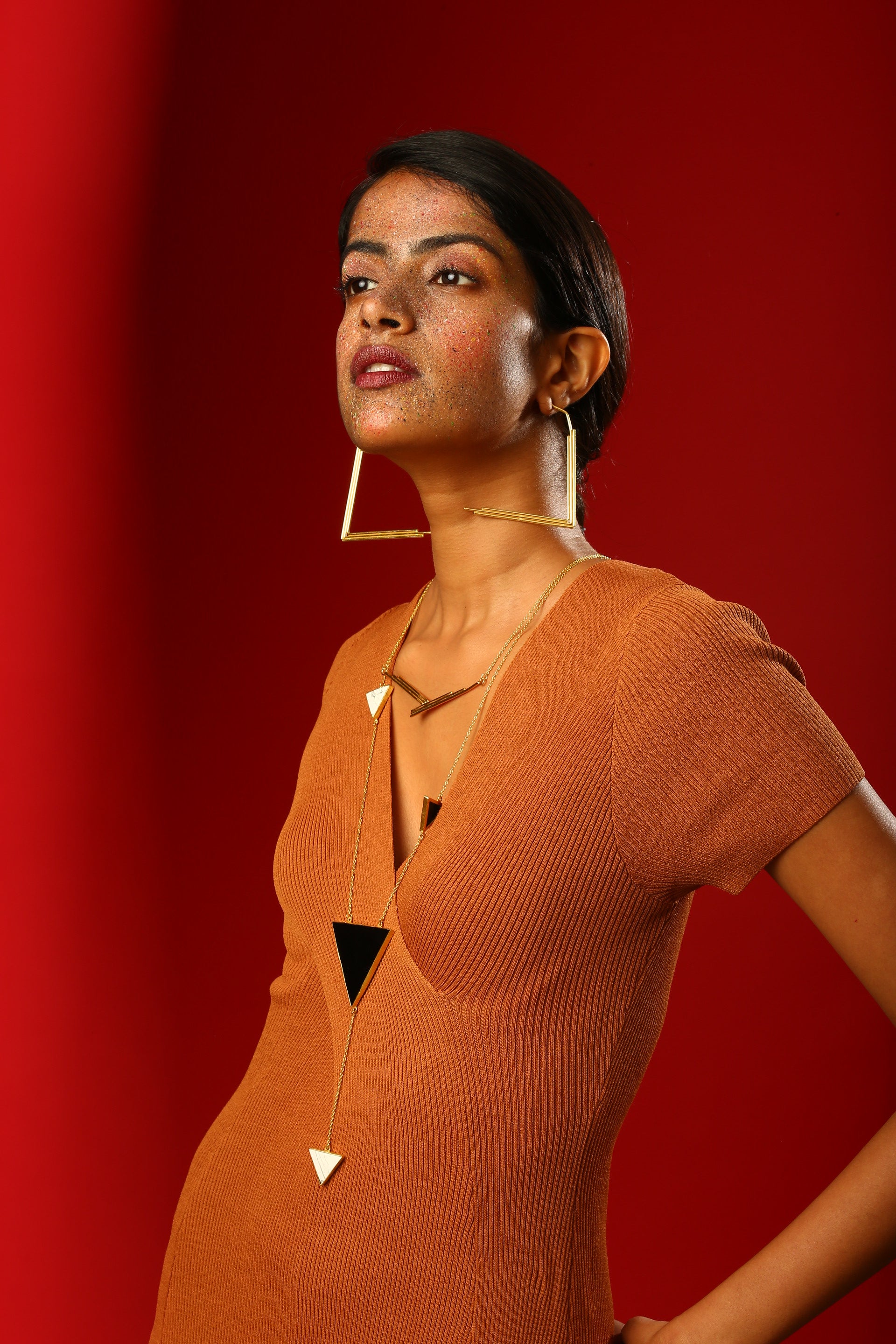 Tillotma Shome in Column Earrings