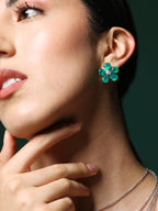 Promise Petal Emerald Studs