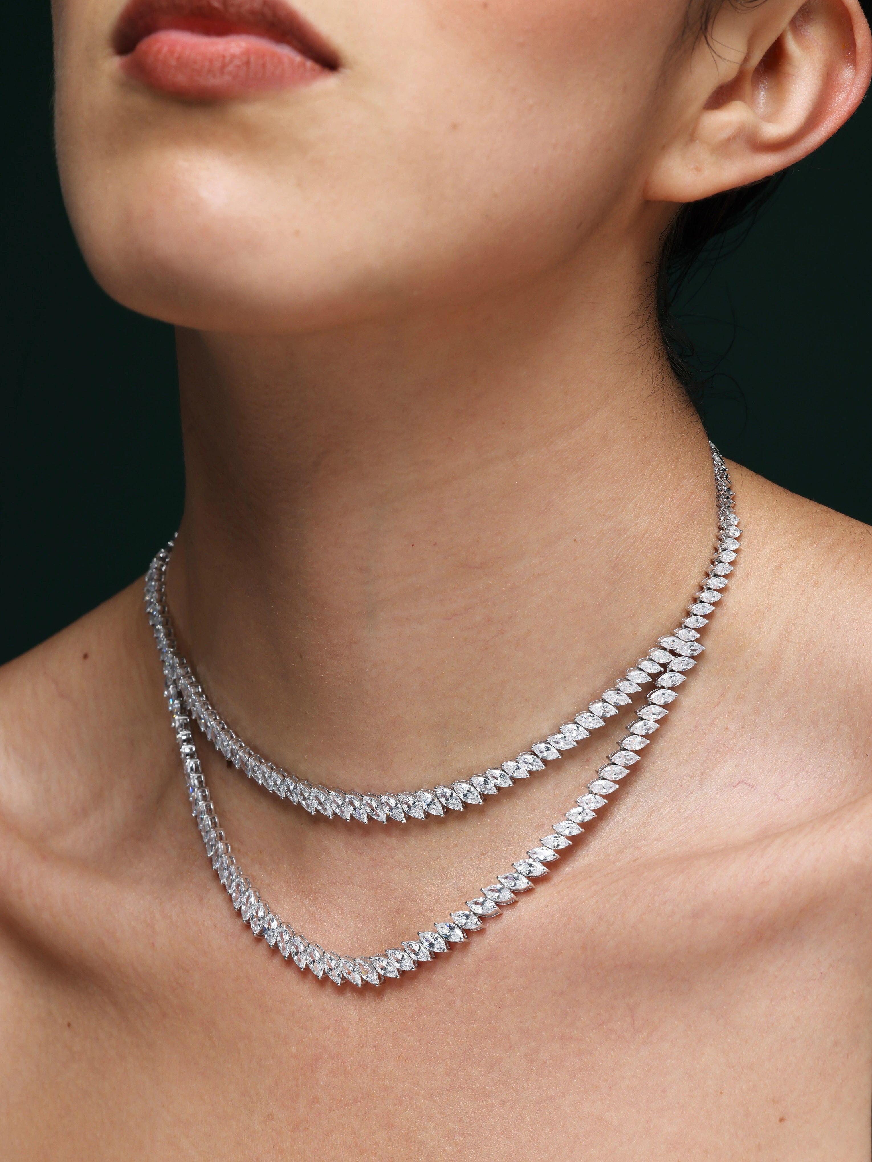 Sara Kukreja in Celestial CZ Necklace