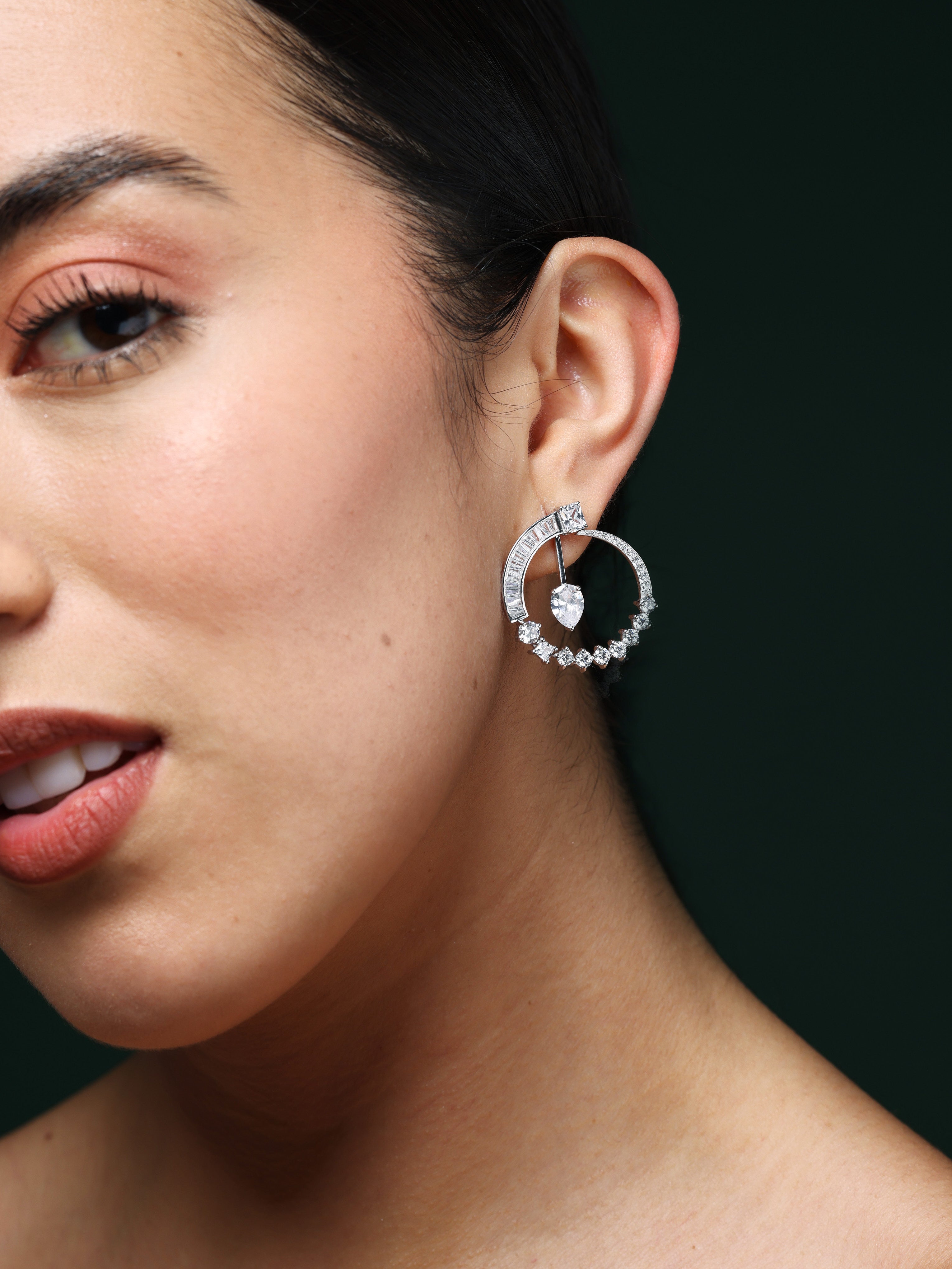 CZ Orbit Hoops Main image