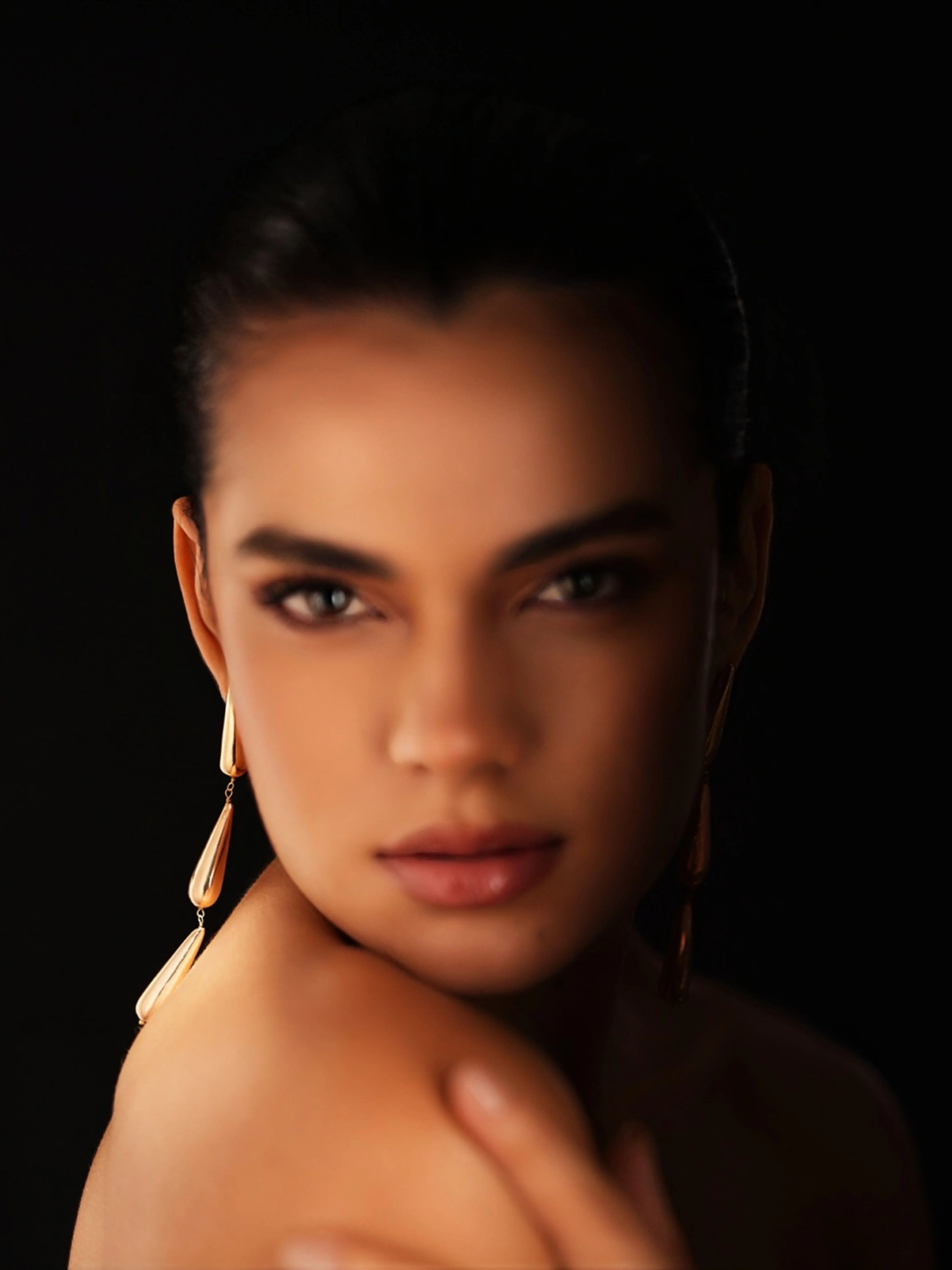 Varnika Arora Dewdrift Tier Drop earrings featuring layered, tiered design with elegant drop style in silver tone.